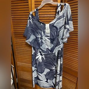 Cold shoulder overlay Dress